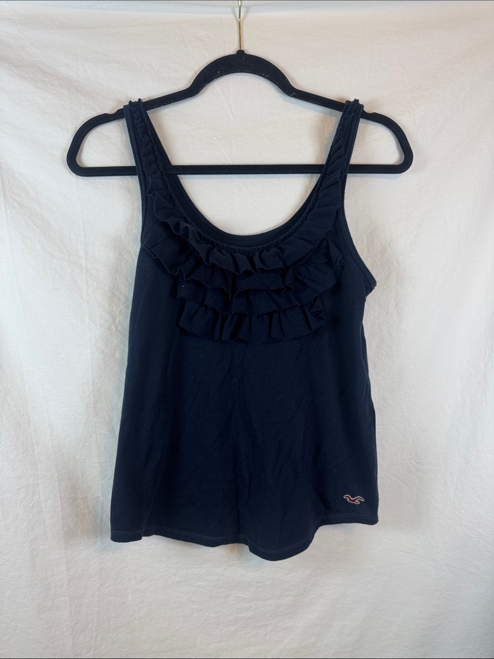 Hollister Vintage Y2K Ruffle Tank Top Medium